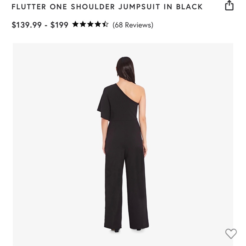 Adriana Papell one shoulder jumpsuit